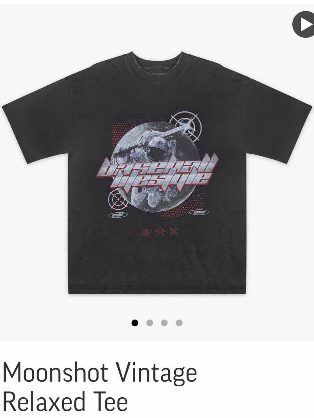 Baseball101 Moonshot Vintage Relaxed Tee- men’s